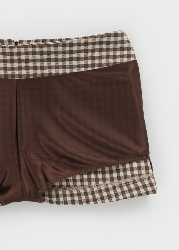 Sseulita Check Mini Skirt