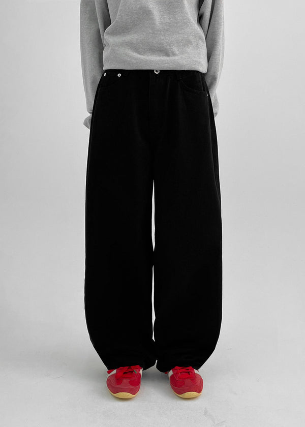 Longnut Semi Balloon Wide Cotton Pants