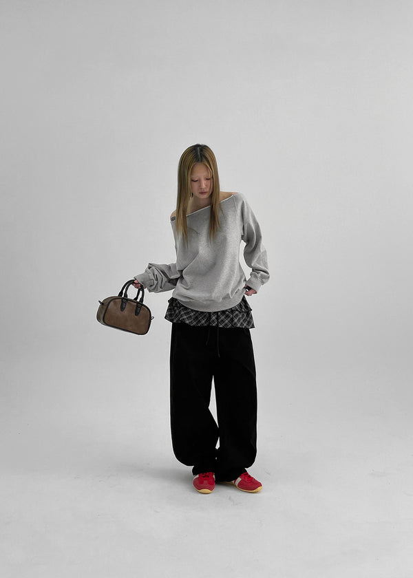 Longnut Semi Balloon Wide Cotton Pants
