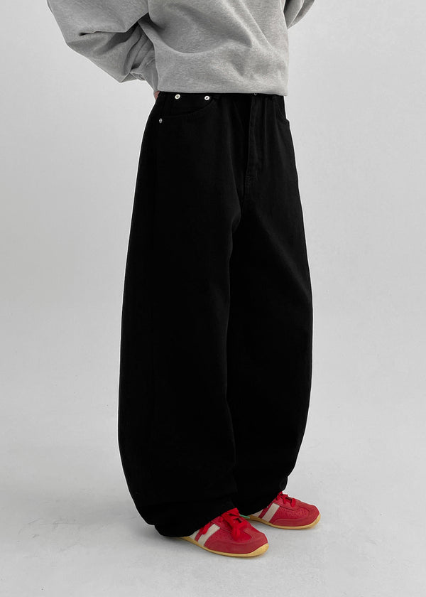 Longnut Semi Balloon Wide Cotton Pants