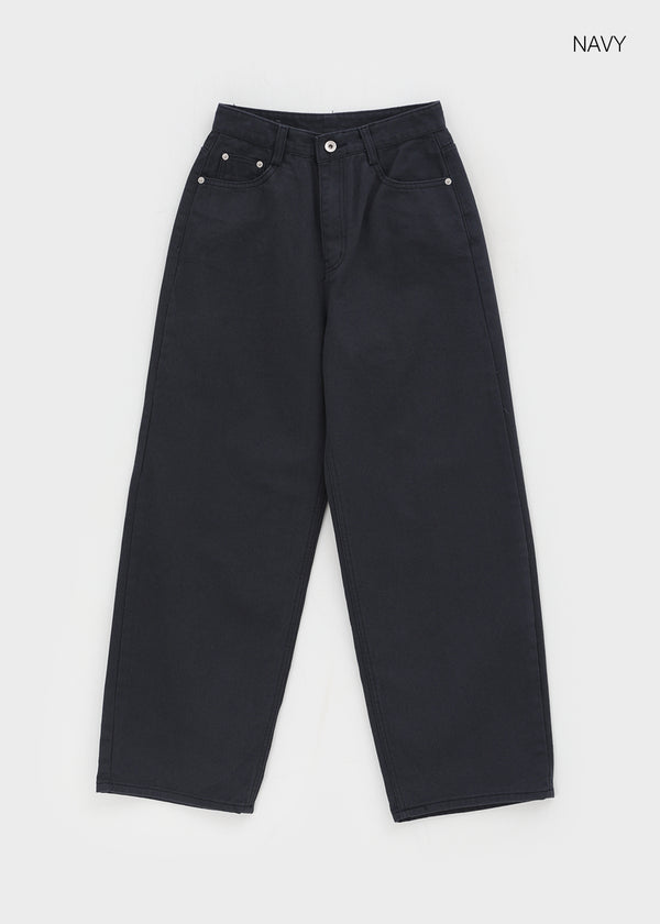 Longnut Semi Balloon Wide Cotton Pants