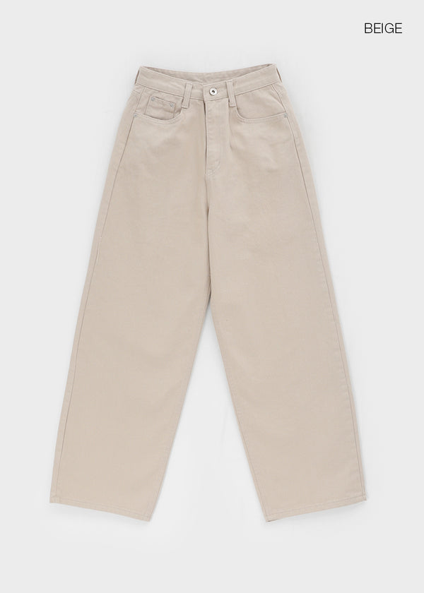 Longnut Semi Balloon Wide Cotton Pants