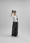 (UNISEX) Watkin Pintuck String Pants S/S ver.