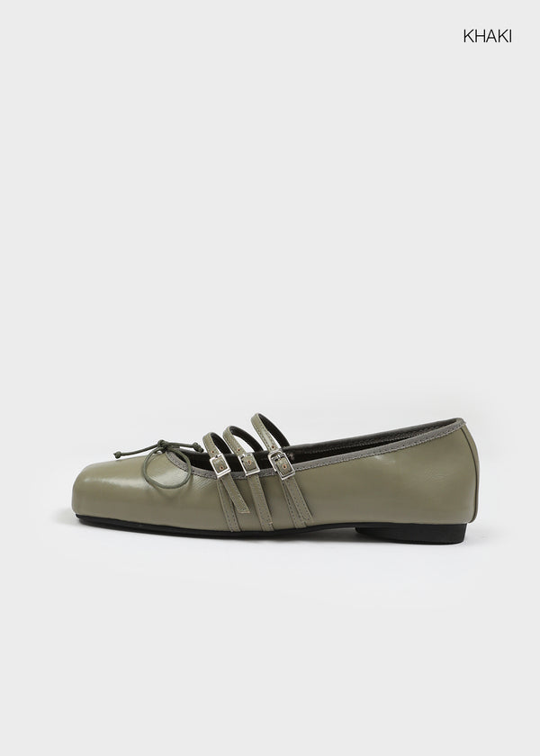 Eclon Strap Ribbon Flat Shoes