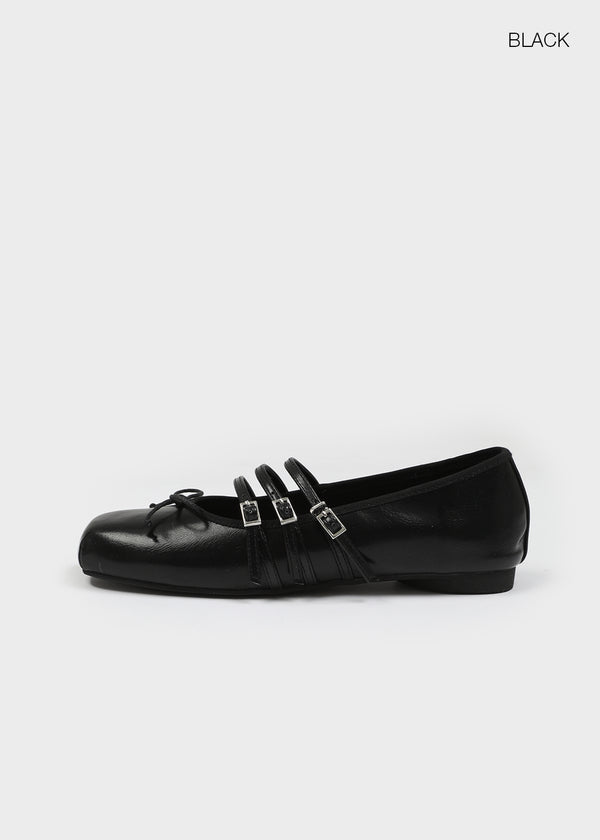Eclon Strap Ribbon Flat Shoes