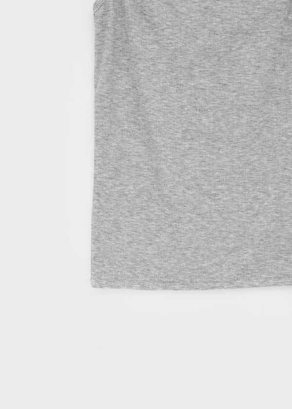 Pomuto Basic Ribbed Sleeveless