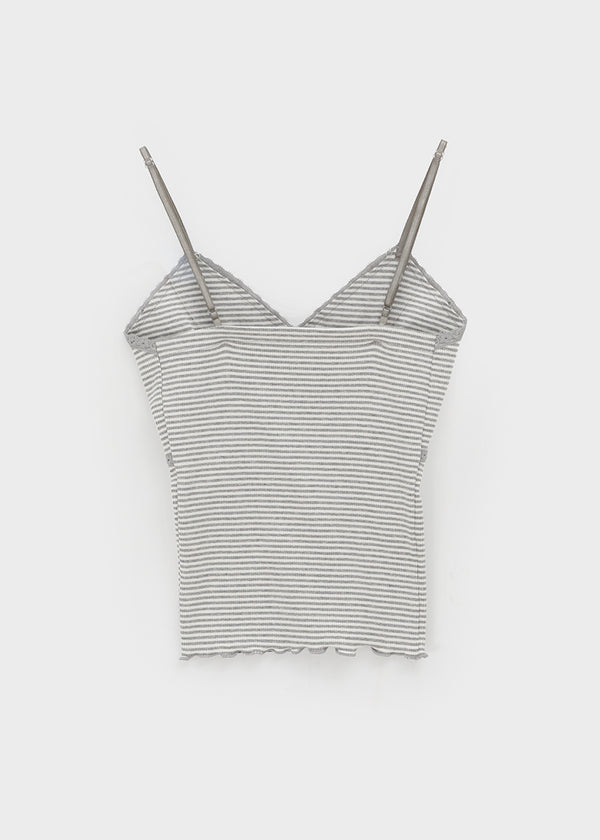Verner Stripe Lace Strap Sleeveless