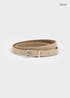 Tutil Square Slim Leather Belt