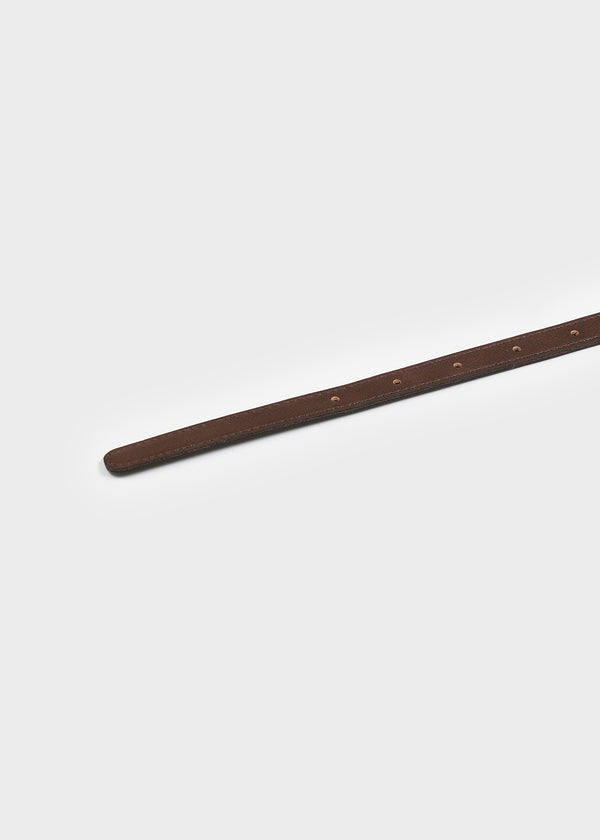 Tutil Square Slim Leather Belt