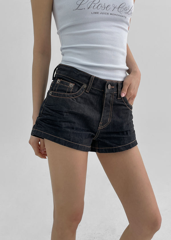 Hotk 不褪色短牛仔褲