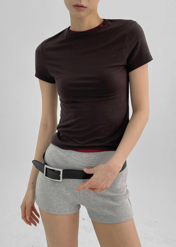 Chenster Square Wide Leather Belt