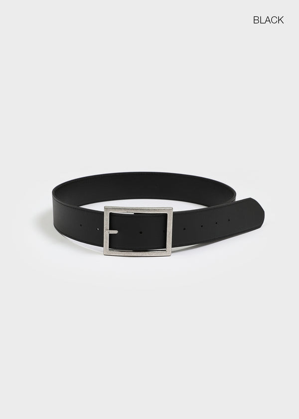 Chenster Square Wide Leather Belt