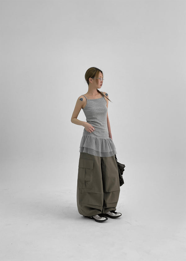 (UNISEX) Banten Banding Wide Balloon Cargo Pants