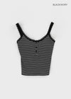 Flavor Lace Button Sleeveless (Built-in Cap)