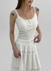 Flavor Lace Button Sleeveless (Built-in Cap)