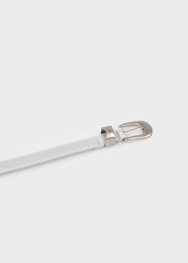 Kowang Silver Tip Leather Belt