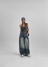 Flavor Lace Button Sleeveless (Built-in Cap)