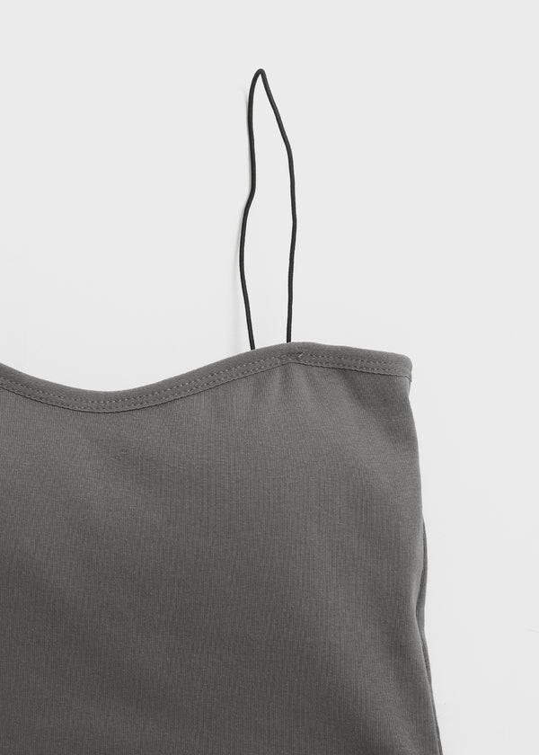 Judeal Crop Strap Sleeveless (Built-in Cap)
