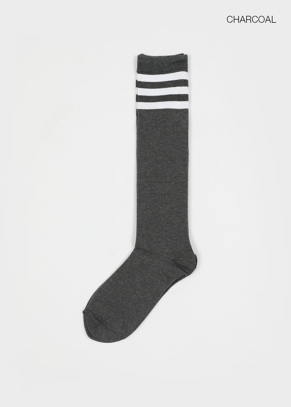 Oysho Sporty Three-Line Knee Socks