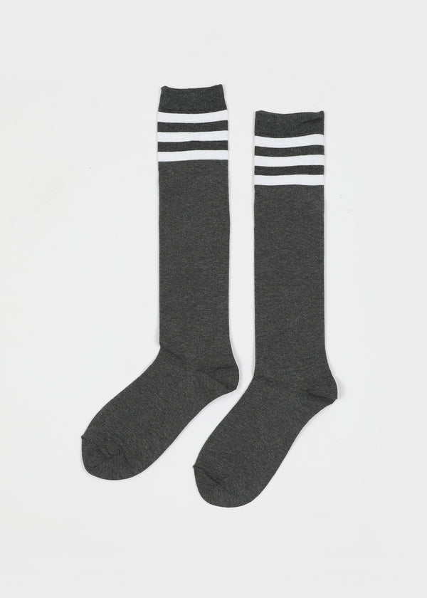 Oysho Sporty Three-Line Knee Socks