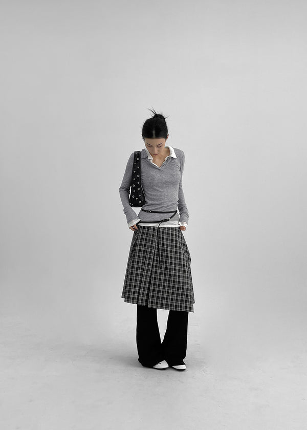 Rotoit Slimfit Collar Long Sleeve T-shirt