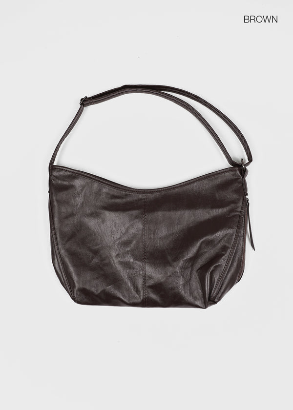 Torque Leather Crossbody Bag