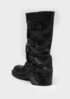 Shuraki Buckle Warmers Middle Boots (Cow Leather)