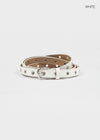 Etver Eyelet Double Leather Belt