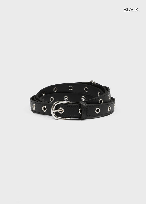 Etver Eyelet Double Leather Belt