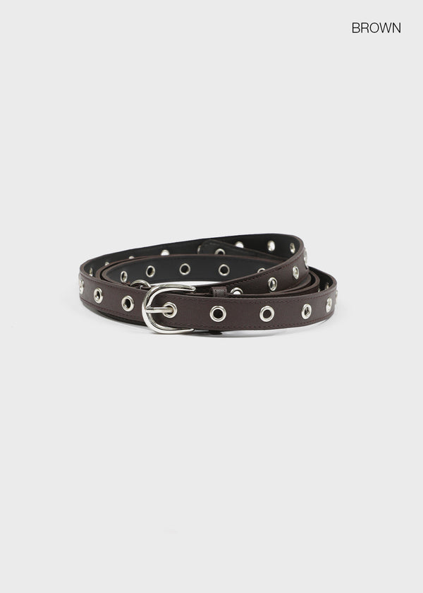 Etver Eyelet Double Leather Belt