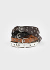 Etver Eyelet Double Leather Belt
