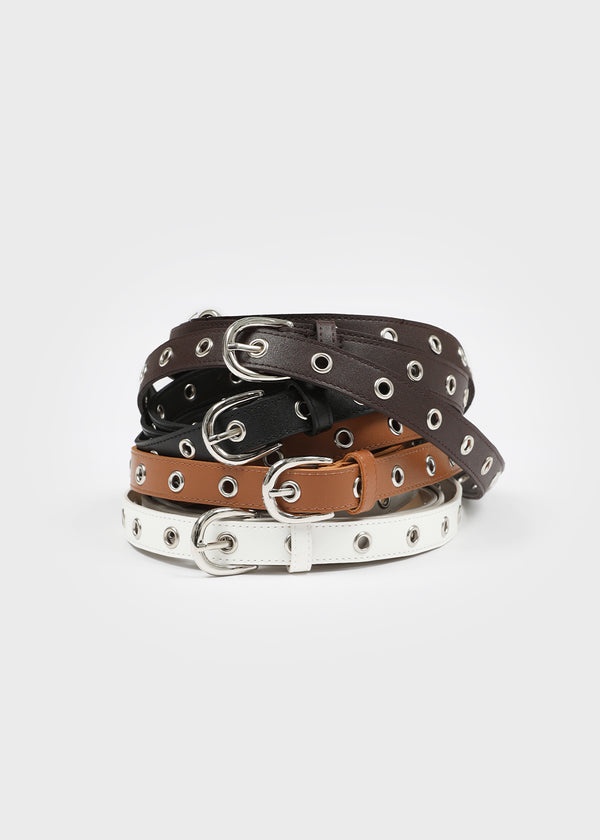 Etver Eyelet Double Leather Belt