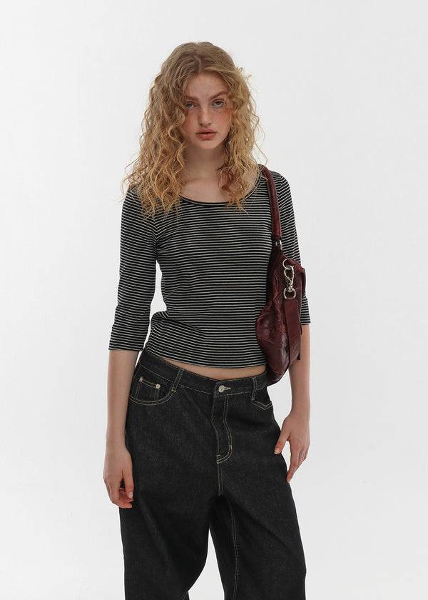 Widusson Non-Fade Balloon Wide Denim Pants