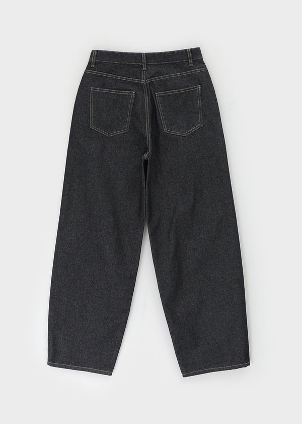 Widusson Non-Fade Balloon Wide Denim Pants