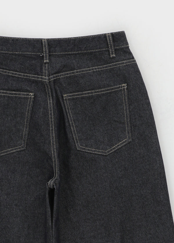 Widusson Non-Fade Balloon Wide Denim Pants