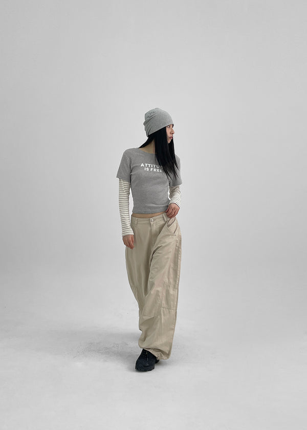 Cohing Stripe Graphic Layered Long Sleeve Tee