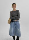 Crea Bermuda Denim Pants