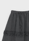 Sheito Check Frill Long Skirt