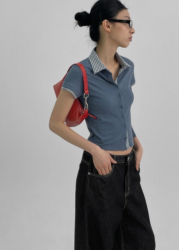 Koiche Buckle Mini Hobo Bag (Genuine Leather)