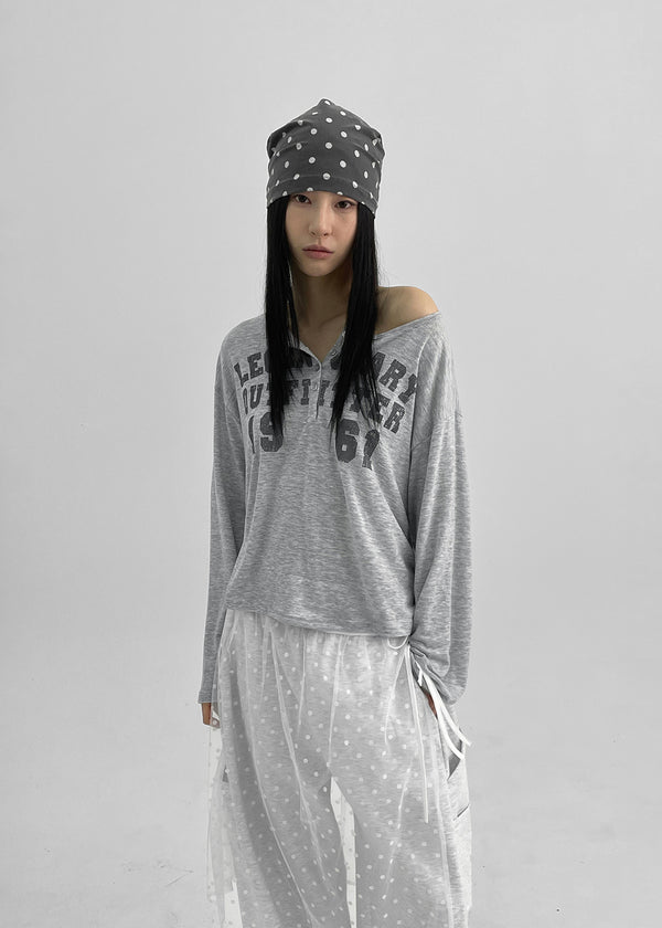 Loonky Loose Fit Graphic Long Sleeve Tee