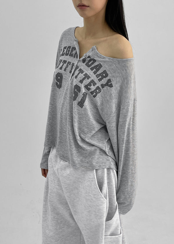 Loonky Loose Fit Graphic Long Sleeve Tee