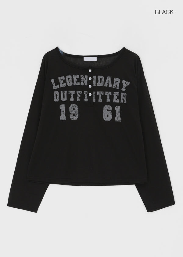 Loonky Loose Fit Graphic Long Sleeve Tee