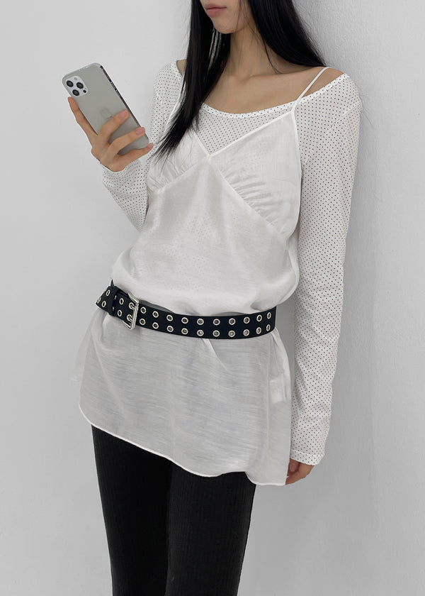 Hawkins Eyelet Leather Belt