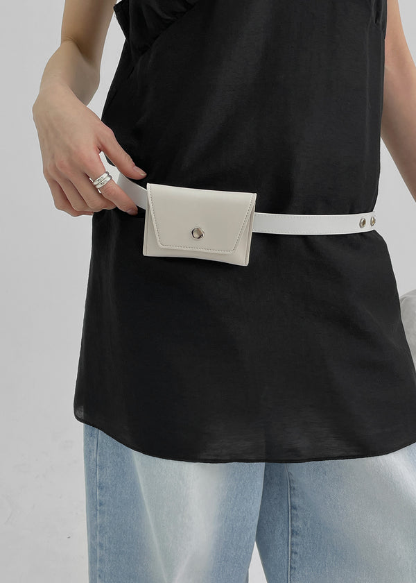 Edinut Stud Leather Cardholder Belt