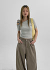 Fulton Back Pocket Balloon Wide Cotton Pants