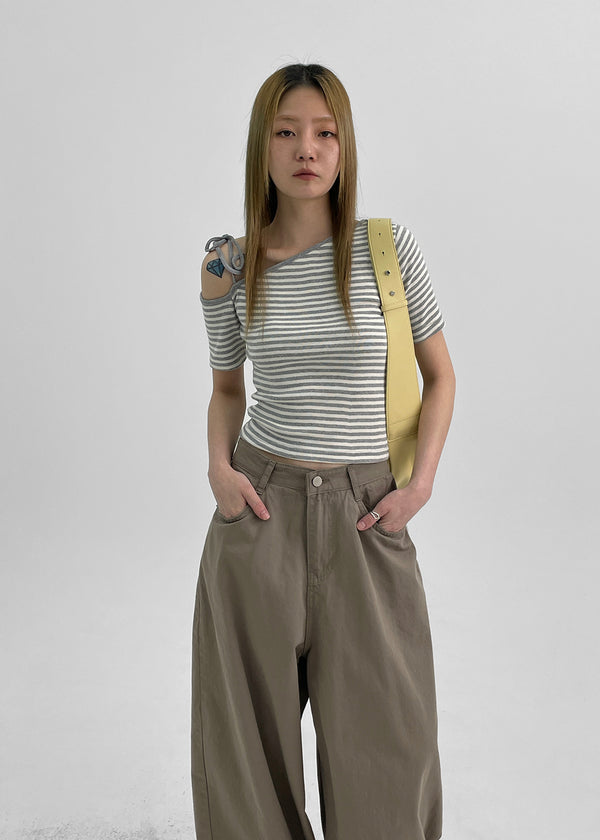 Fulton Back Pocket Balloon Wide Cotton Pants
