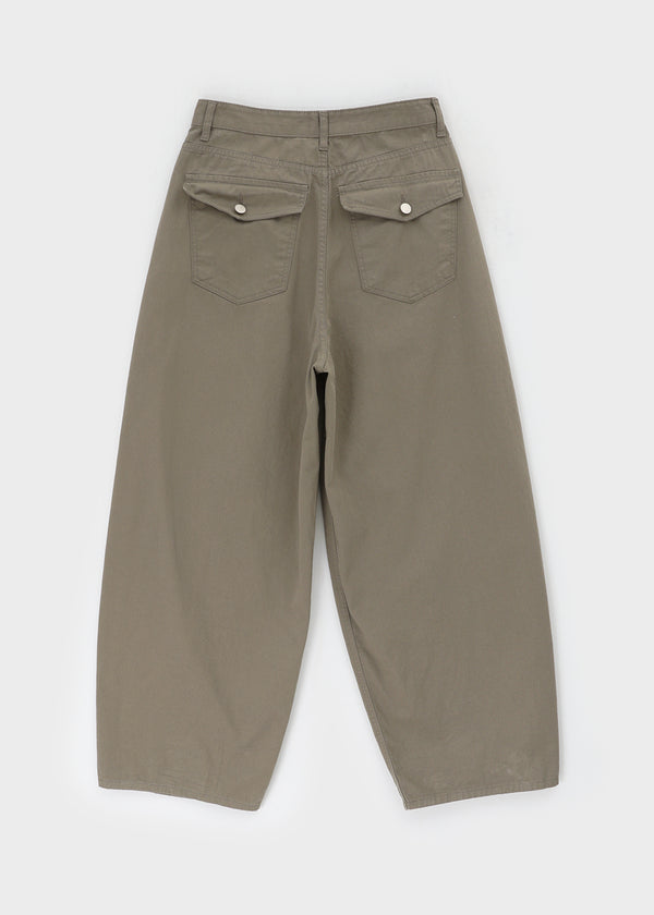 Fulton Back Pocket Balloon Wide Cotton Pants