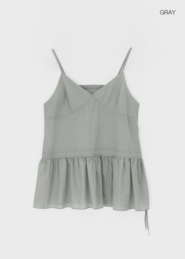 Lejing Layered Shirring Mini Dress