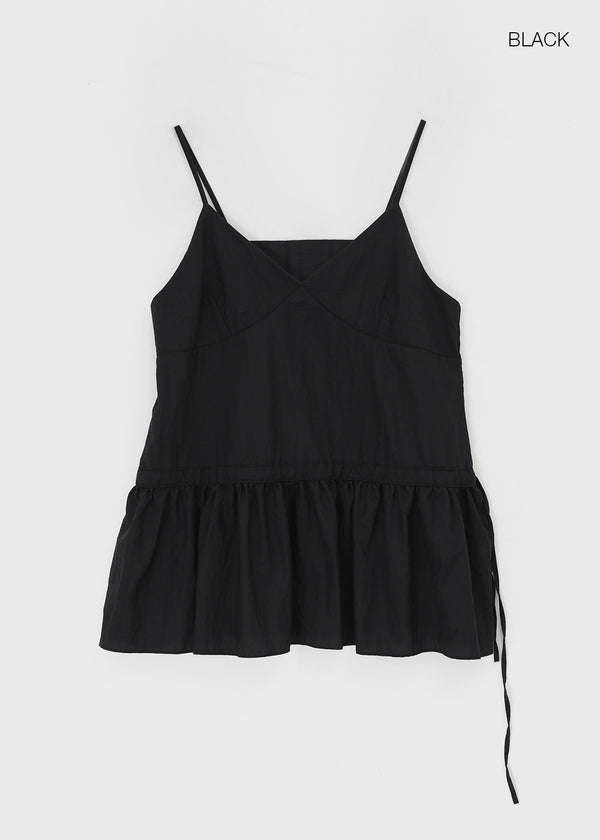 Lejing Layered Shirring Mini Dress