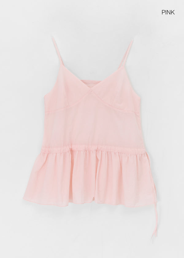 Lejing Layered Shirring Mini Dress